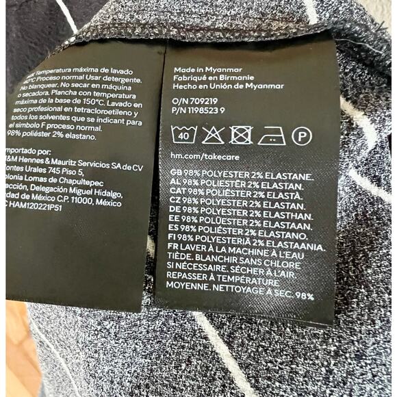 H&M Striped Draped Dress - Picture 6 of 9